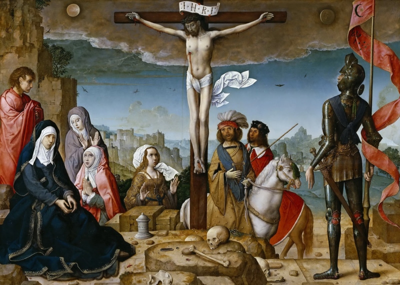 1080P, The Crucifixion Of Christ, religion, picture, Juan de Flandes, mythology