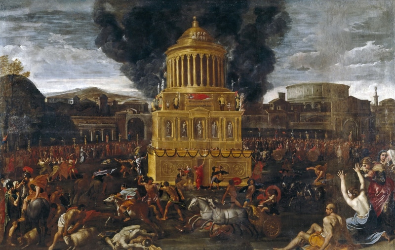 mythology, Domenichino, history, The Funeral Of The Roman Emperor, 1080P, genre, picture
