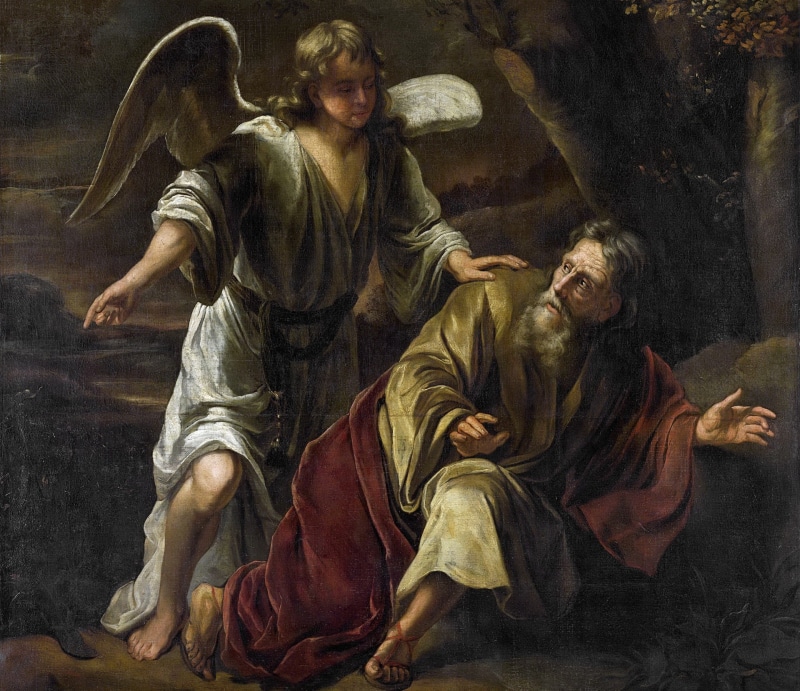 angel, Ferdinand Bol, The Biblical Story, picture, 1080P, mythology