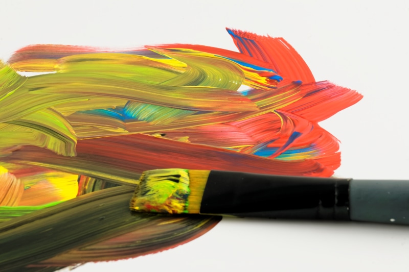 tempera, representation, studio shot, 2K, creativity, day, gray, oil paint, close-up, black, orange color, painter, art and craft, multi colored, colorful