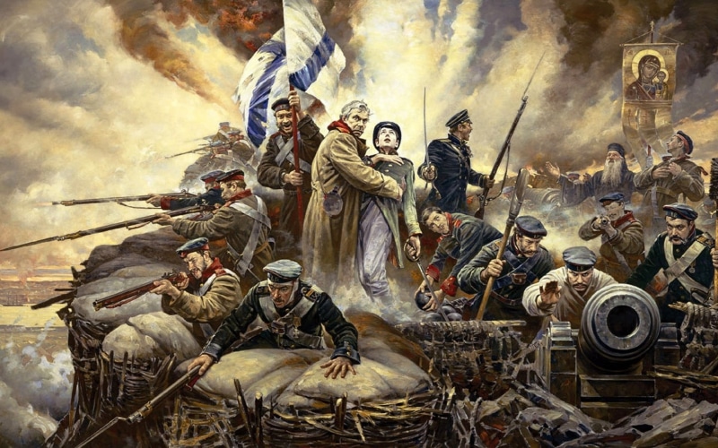 the past, representation, men, adult, crowd, history, war, male likeness, large group of people, soldier, group of people, smoke, sculpture, weapon, art and craft