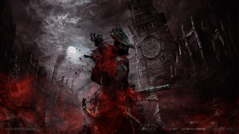 blood, PlayStation 4, video games, Bloodborne, 2K