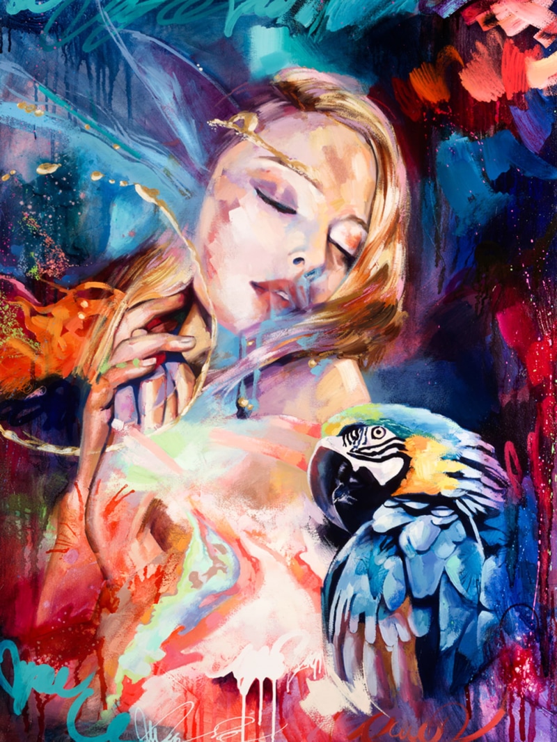 Dimitra Milan, painting, 720P