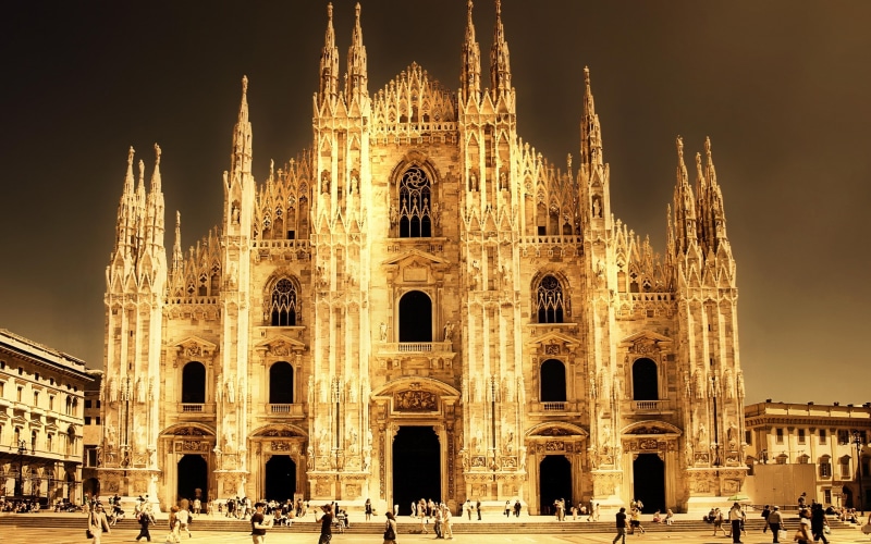 milan cathedral, milan, 2K, cathedral