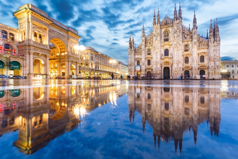 Cathedral, Milan Cathedral, Architecture, Cathedrals, 1080P, Monument, Italy, Milan, Reflection