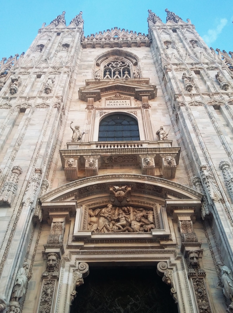 lombardy, 2K, religion, building, building Exterior, Duomo Di Milano, art and craft, milan, low angle view, italy, culture, Monument, craft, gothic Style