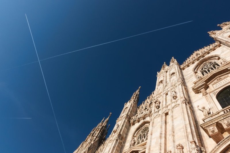 architecture, travel destinations, belief, built structure, gothic style, place of worship, the past, blue, italy, 5K, sky, ornate, nature, city, building
