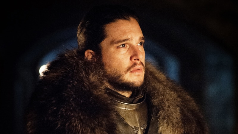 beard, looking, leather, warm clothing, facial hair, serious, winter, hair, studio shot, Game of Thrones, 2K, one person, contemplation, Kit Harington