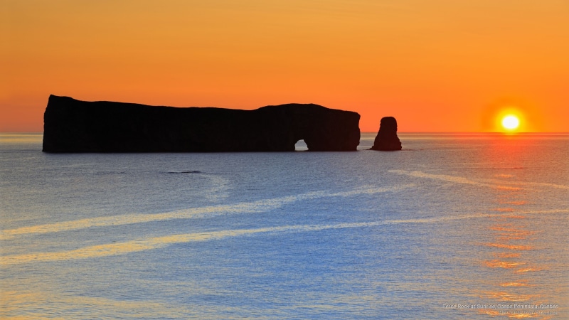 gaspe, peninsula, rock, 2K, quebec, Sunrises/Sunsets, sunrise, perce