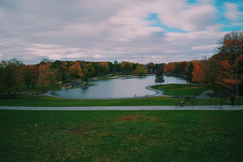 Quebec, 720P, fall, Montreal, nature, leaves, landscape, Canada, Mont-Royal, pond
