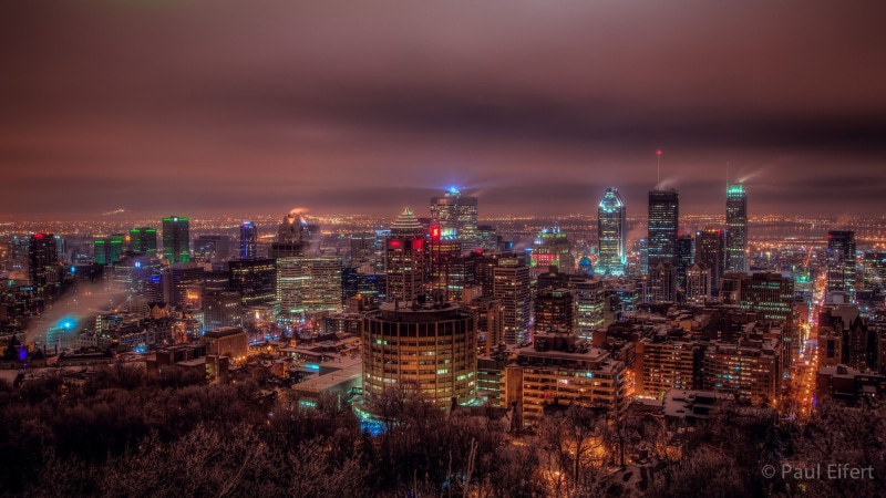 light, monuments, building, canada, 1080P, quebec, night, montreal, cities