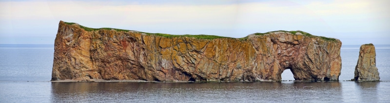 sea, panoramic, water, tranquil scene, canada, outdoors, solid, eroded, travel, nature, landscape, rock - object, summer, rock, beautiful, sky, beauty in nature