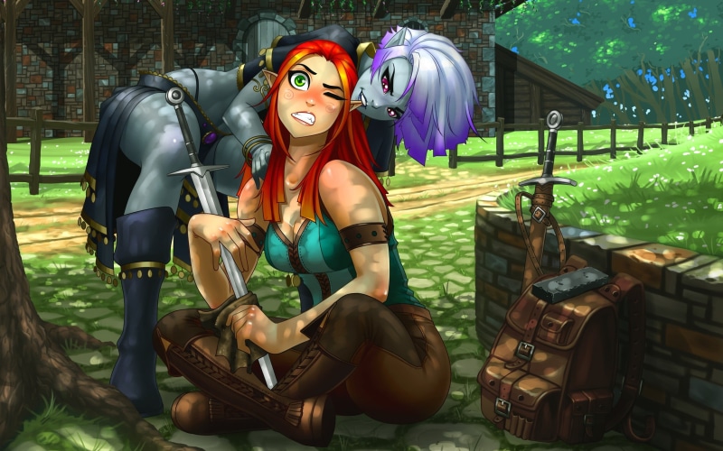 chair, sculpture, one person, artist, young adult, anime, full length, sitting, fantasy art, Ray Cornwell II, 2K, day, art and craft, RoninDude, young women