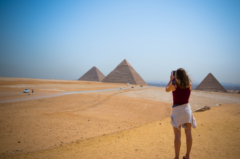 landscape, giza, ancient, land, tomb, scenics - nature, girl, woman, historical, desert, pharaoh, nature, blue, travel destinations, field, 4K, adults only