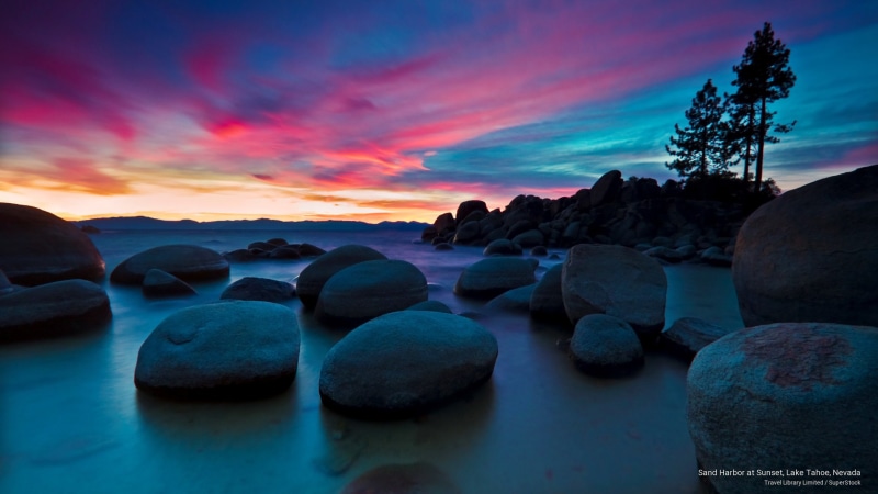 sand, harbor, 2K, Nature, tahoe, nevada, lake, sunset
