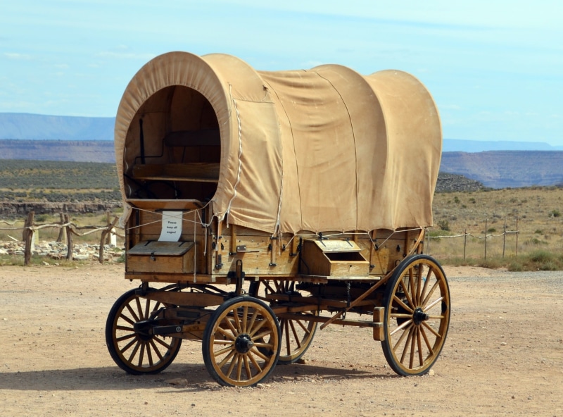 usa, sky, horse cart, rocks, on road, sunlight, america, nature, wheel, old, carriage, outdoors, wagon, grand canyon, land, mode of transportation, beige