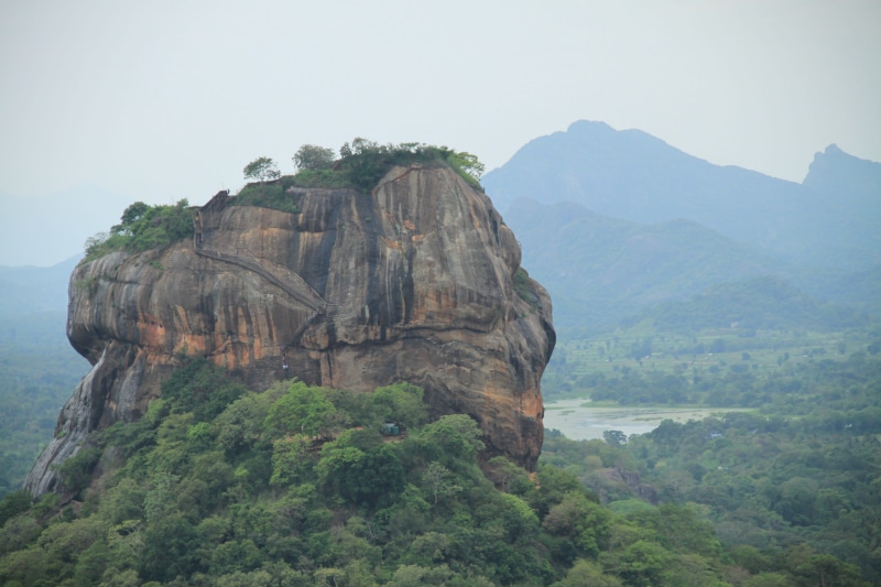travel, asia, sri lanka, stone, colorful, plant, beauty in nature, green, non-urban scene, blue, tourism, rock - object, mountain, mountain range, atmosphere