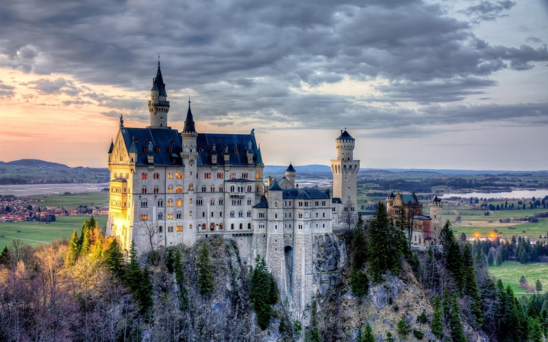 Neuschwanstein, 1080P, Bavaria, Castle, Germany
