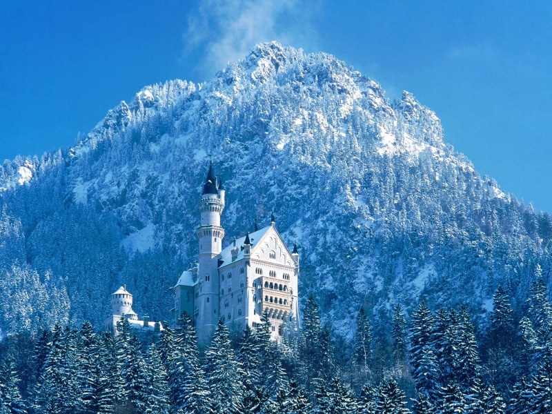 Germany, landscape, Schloss Neuschwanstein, 720P, Neuschwanstein Castle, castle
