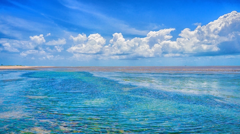 holidays, sand, beach, tourist destination, itamaraca, no people, tranquility, outdoors, mirror, costa, turquoise colored, nature, tropical climate, landscapes