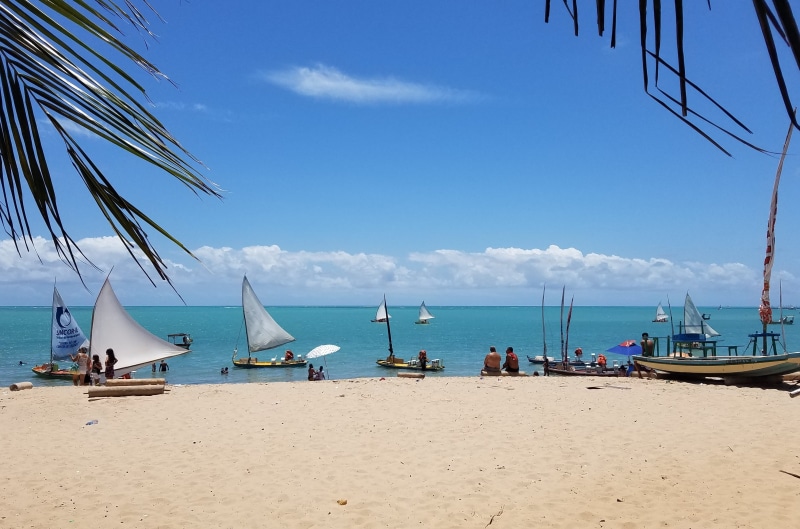landscape, horizon, maceió, sea, cloud - sky, alagoas, sky, beach, horizon over water, land, transportation, summer, sailboat, tropical climate, holiday