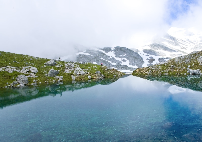 cloud - sky, nature, lagoon, source, mountain range, tranquil scene, landscape, beauty in nature, non-urban scene, sky, laguna, environment, no people