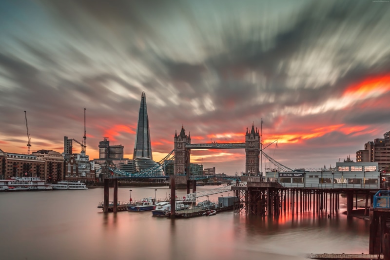 England, London, sunset, tourism, travel, Europe, 5K