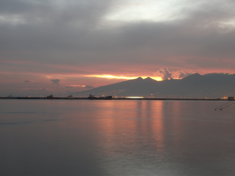 sea, sunset, 4K, Izmir, turkey, mountain