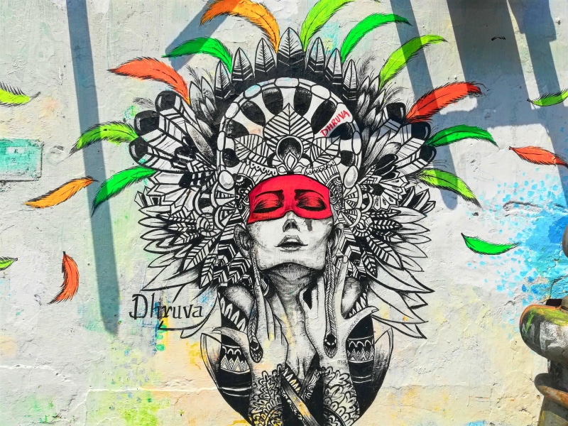 Red, street art, Click, no people, representation, mural, built structure, India, Street painting, Wall painting, Painting, Mobile click, male likeness