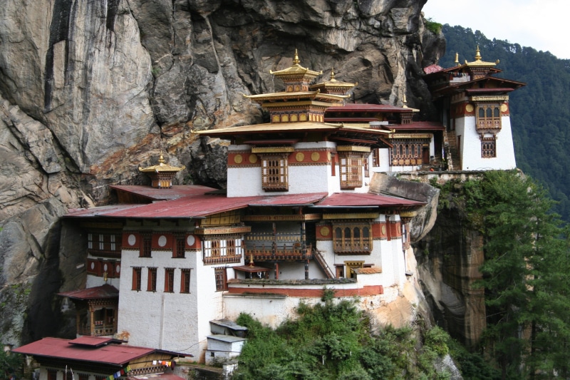 monastery, 2K, place of worship, art and craft, bhutan, architecture, buddhism, belief, church, plant, outdoors, nature, day, himalayas, travel destinations