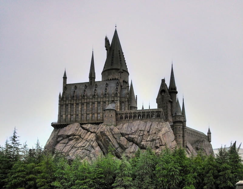 no people, building exterior, plant, built structure, journey, religion, castle, building, travel, harry potter, the past, clear sky, gothic architecture