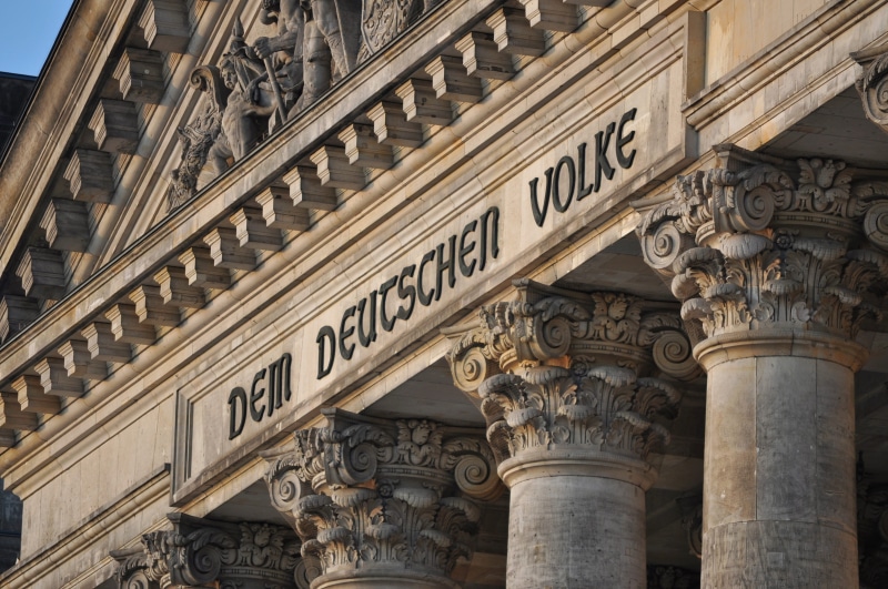 low angle view, monument, architecture, communication, craft, dem, travel destinations, art and craft, the bundestag, building, built structure, city, text
