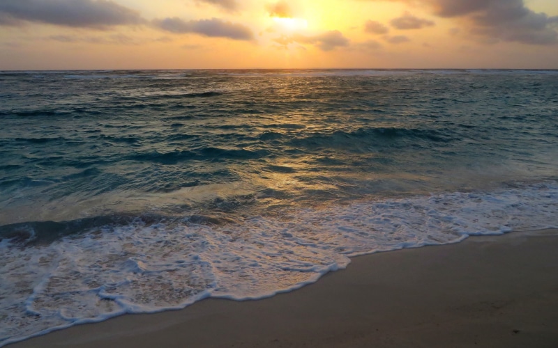 horizon over water, beauty in nature, sea, wave, land, 2K, motion, horizon, cloud - sky, tranquil scene, outdoors, water, nature, sunset, idyllic, sky