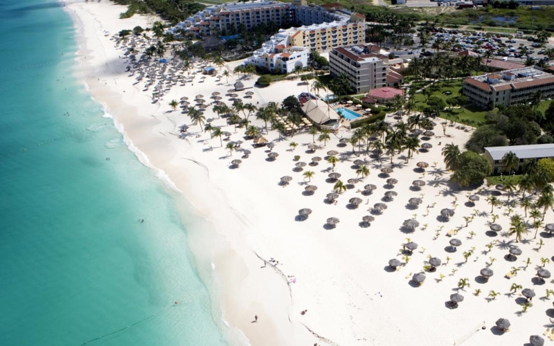 1080P, eagle, beach, view, america, hd, south, aruba, air, sea, caribbean