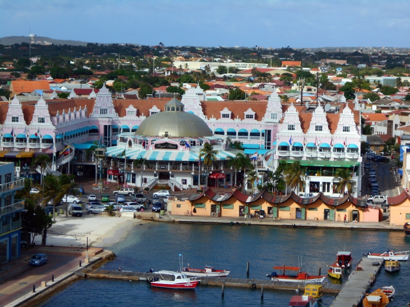 5K, beside, oranjestad, water, city, built structure, top, moored, wooden, cruise vacation, crowded, transportation, nautical vessel, passenger craft