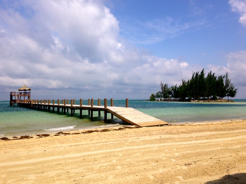 cloud - sky, water, no people, sea, horizon, pier, scenics - nature, sky, land, sand, holiday, tropical climate, trip, horizon over water, deserted island