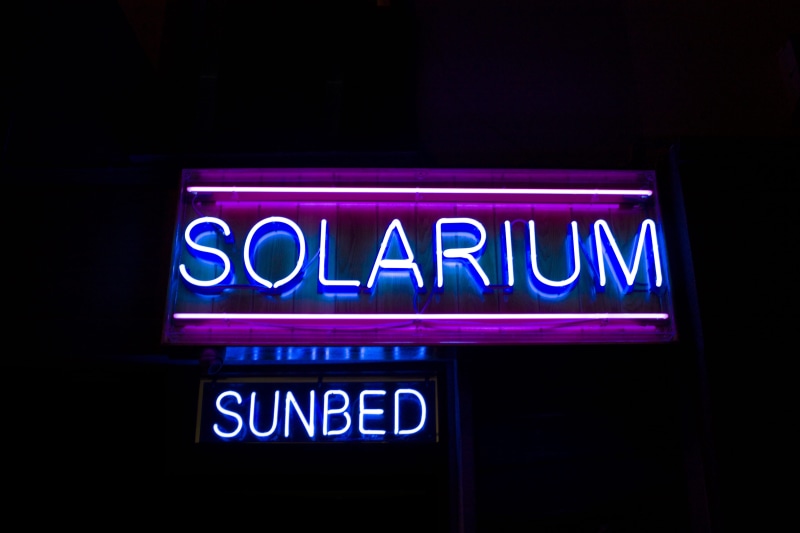 business, black background, illuminated, light, street, close-up, blue, nightlife, night, text, solarium, orthographic symbol, illumianted, lighting equipment