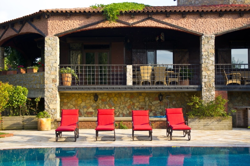 color image, blue, landscape, backgrounds, door, Relax, Pool, outdoors, window, vacations, tiled floor, no People, building, architecture And Buildings