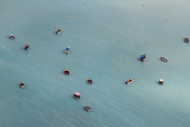 nautical Vessel, day, sea, outdoors, netherlands antilles, aerial View, caribbean, agriculture, abc islands, 5K, aruba, bamboo - plant, boating, beach