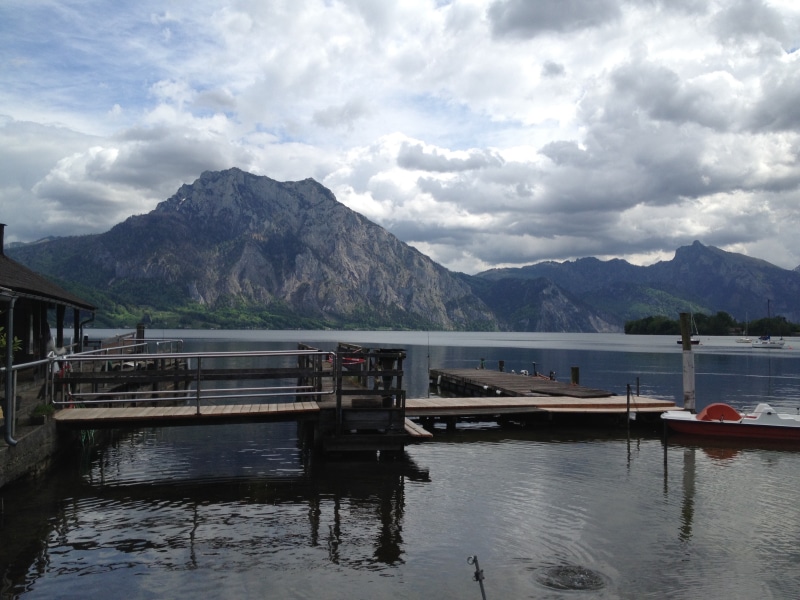 water, beauty in nature, outdoors, tranquil scene, architecture, gmunden, transportation, sky, mode of transportation, scenics - nature, cloud - sky, no people