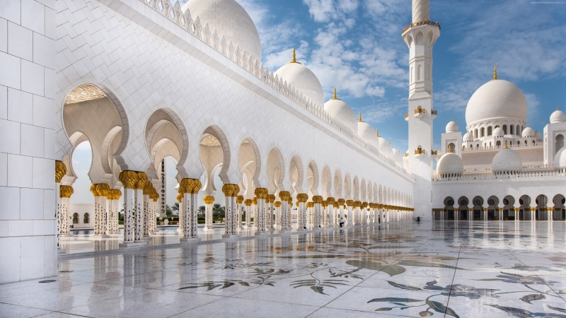Sheikh Zayed Mosque, Abu Dhabi, 4K, 4K
