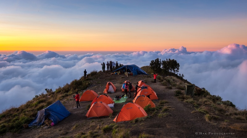 nature, lot, hd, sunset, orange, tent, tents, clouds, blue, 1080P, dome