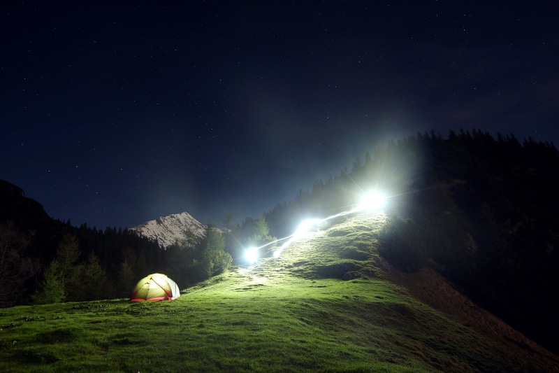 nature, green, moon, tent, space and astronomy, night, tranquility, scenics, agriculture, star - space, dome, lights, green field, sky, plant, camping