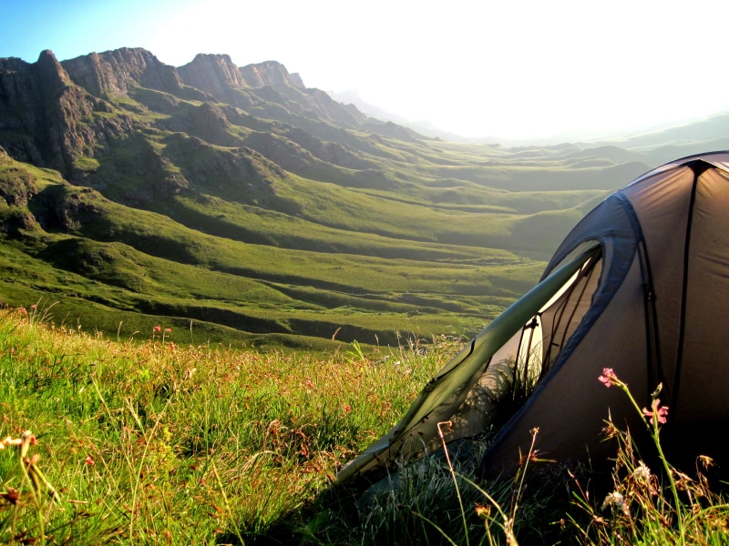 sani pass, camping, tranquil scene, mountain pass, 4K, nature, land, lesotho, grass, mountain, plant, growth, beauty in nature, no people, day, tent, environment