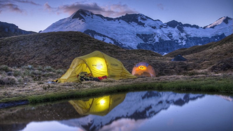 hd, mountains, camp, nature, hdr, tents, 1080P, reflection