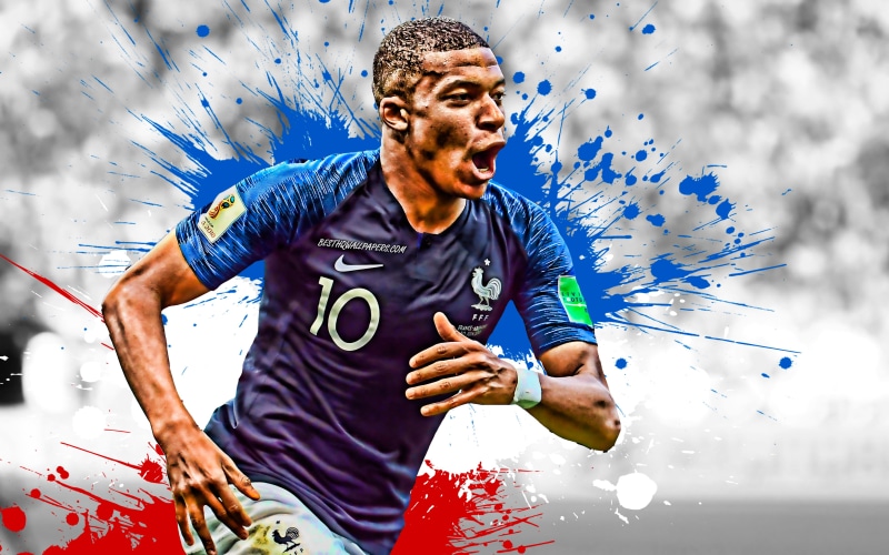 French, 4K, Kylian Mbappé, Soccer