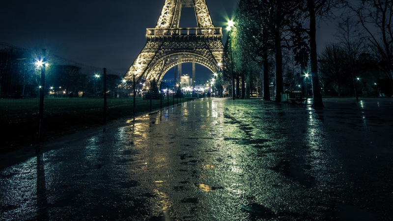 tower, night, 1080P, paris, eiffel, cityscape, lights, hd