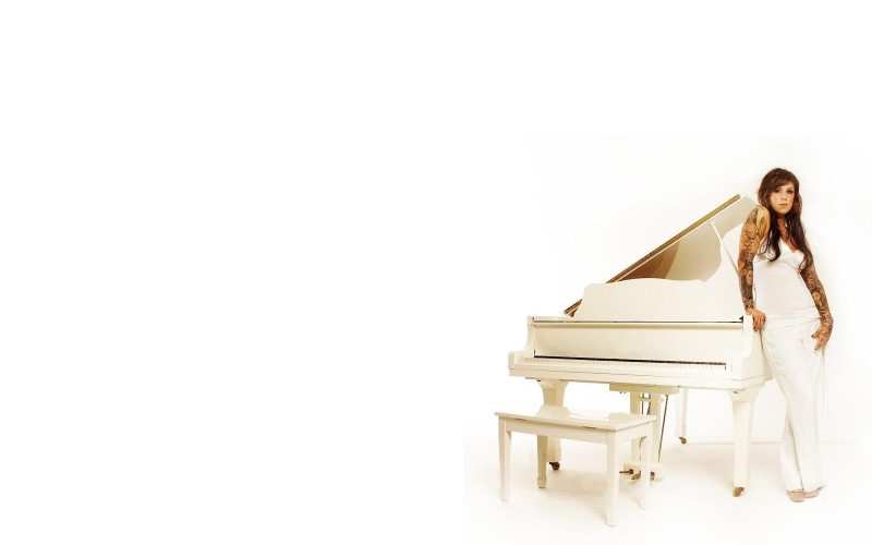 kat, piano, kat von d, white, women, d, s, 1080P, celebrities, 1920x1200, von, grand, cami, jeans