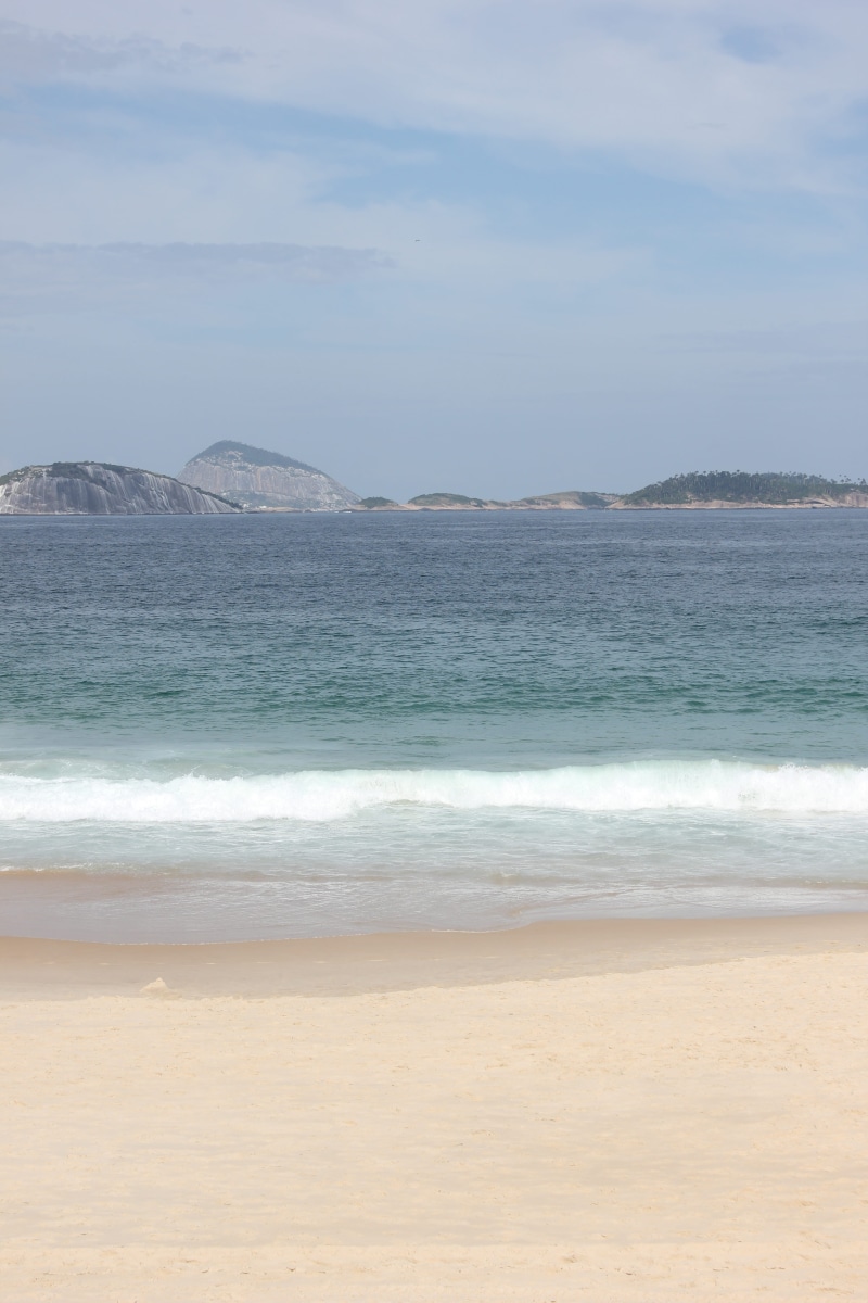 scenics - nature, wave, land, day, beauty in nature, sport, tranquil scene, rio de janeiro, sea, green, non-urban scene, beach, brazil, ipanema, no people