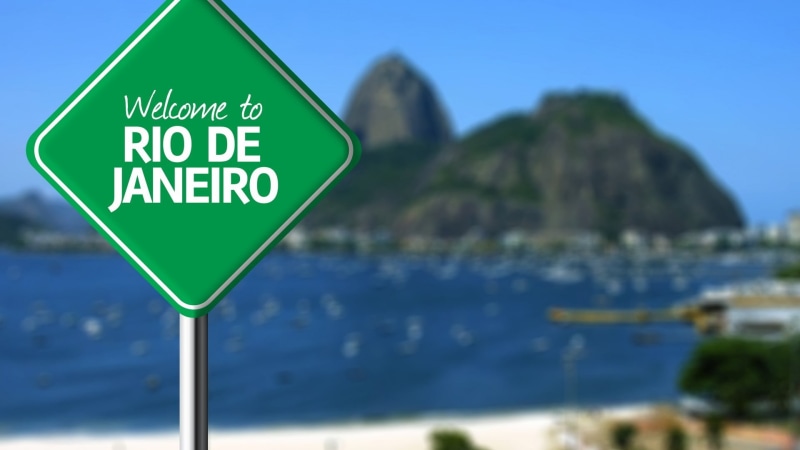 outdoors, 1080P, scenics - nature, focus on foreground, road, blurred, communication, janeiro, nature, blue, water, de, no people, signage, guidance, sky
